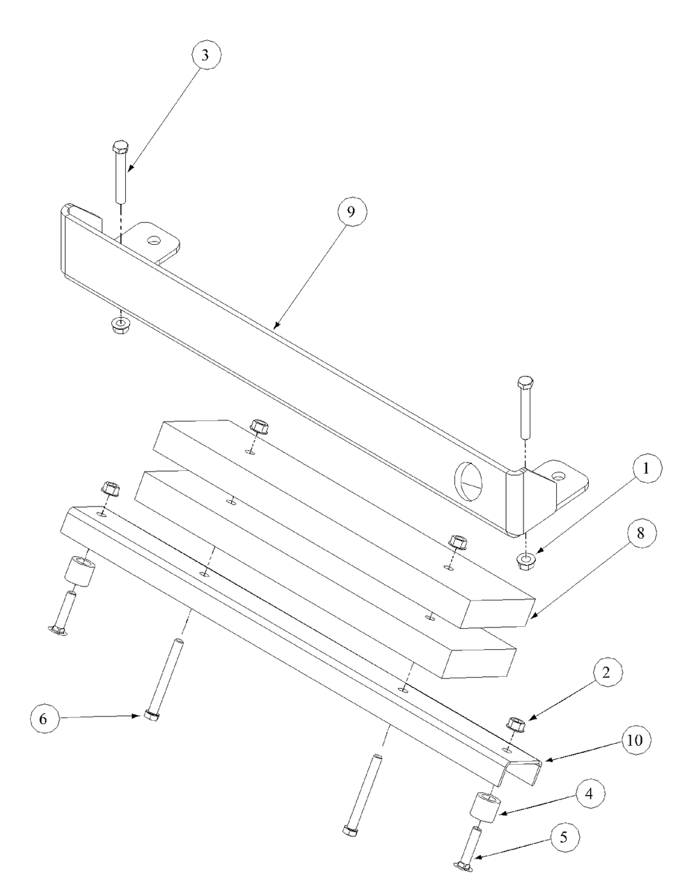 Rear Bumper Diagram and Parts List for M60-KH (53AB5BDX150-27-HP)(2003) Cub Cadet Lawn Tractor